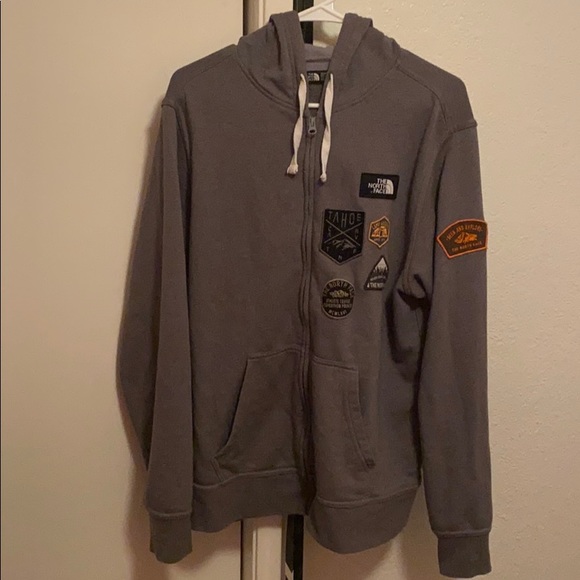 the north face zip up sweaters